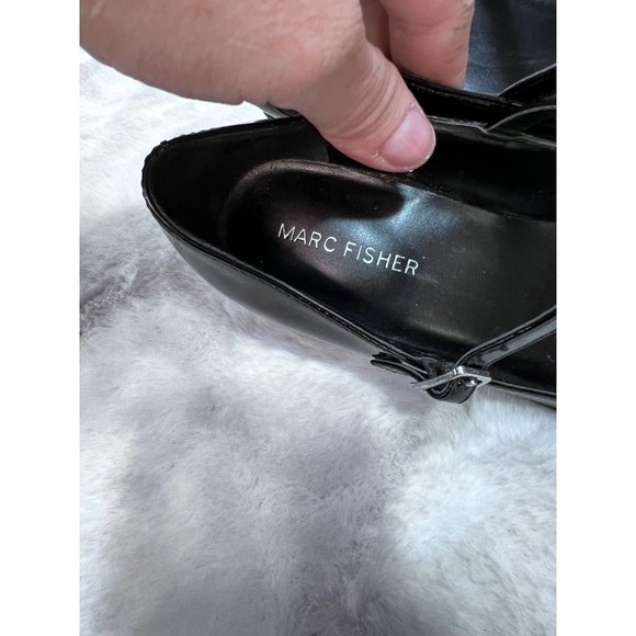 Marc Fisher Charin square toe black heel dress pumps women size 8 M - Picture 5 of 10